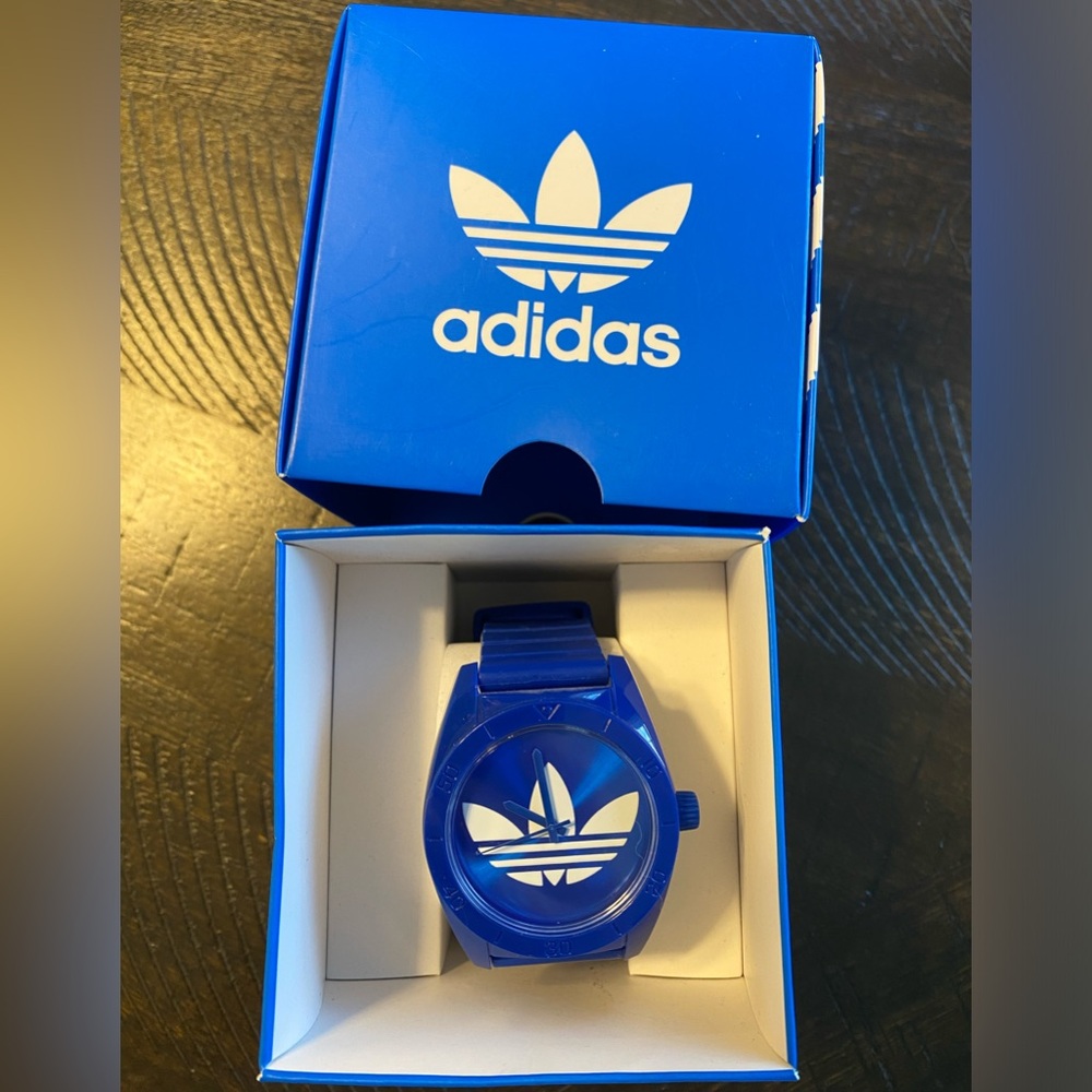 Adidas blue water resistant dial watch ADH2656